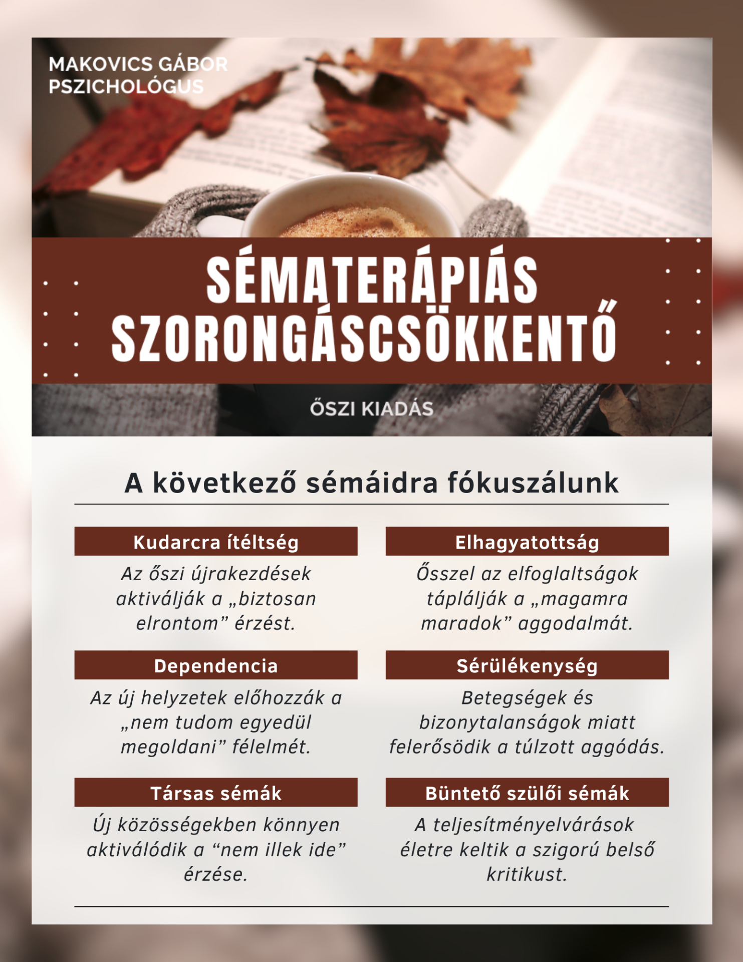 Fókuszban a sémák - Ősz